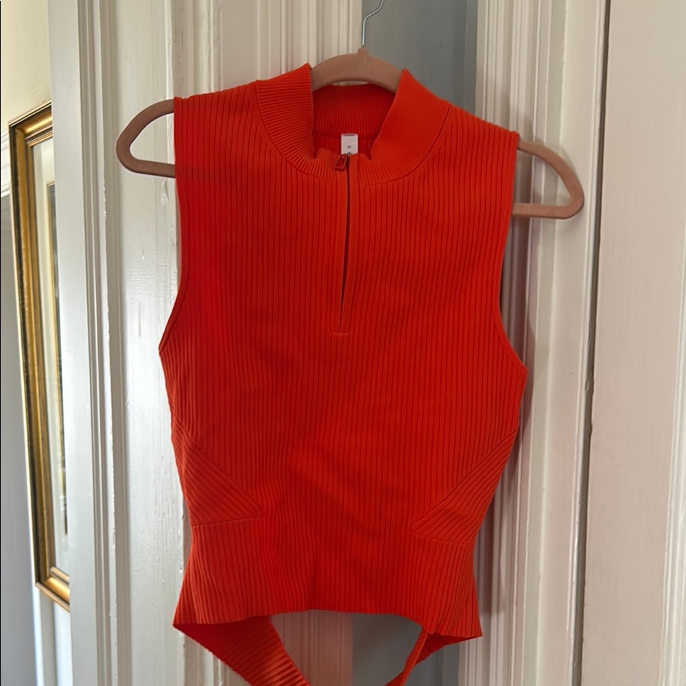 Open Back Half Zip Sweater NWT